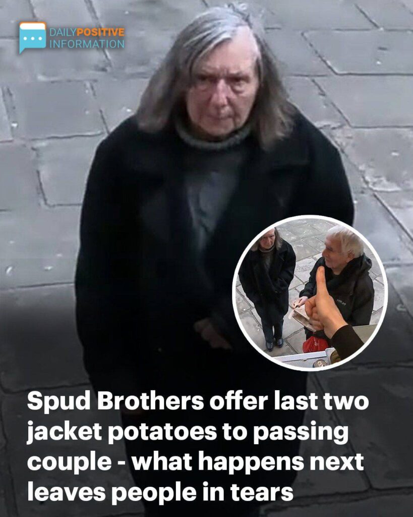 People Start Crying When Spud Brothers Give The Final Two Jacket Potatoes To A Passing Couple